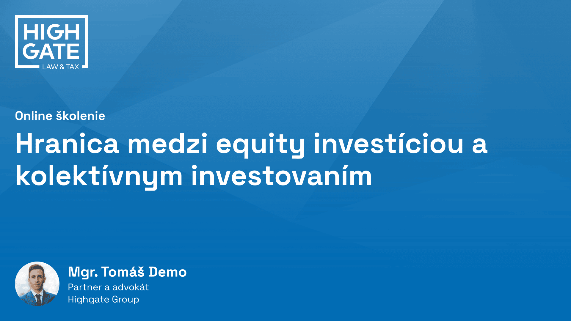 Hranica medzi equity investíciou a kolektívnym investovaním - 2020
