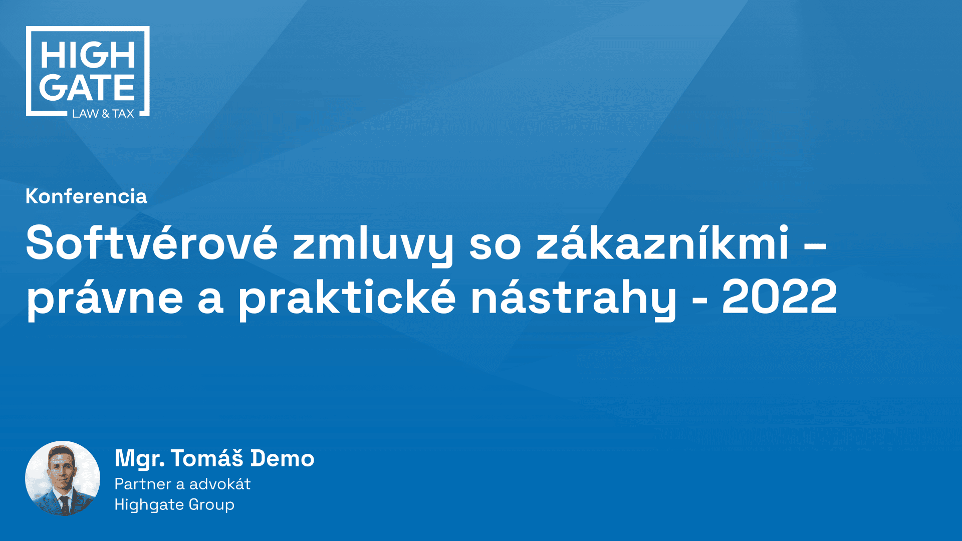 Softvérové zmluvy so zákazníkmi – právne a praktické nástrahy - 2022